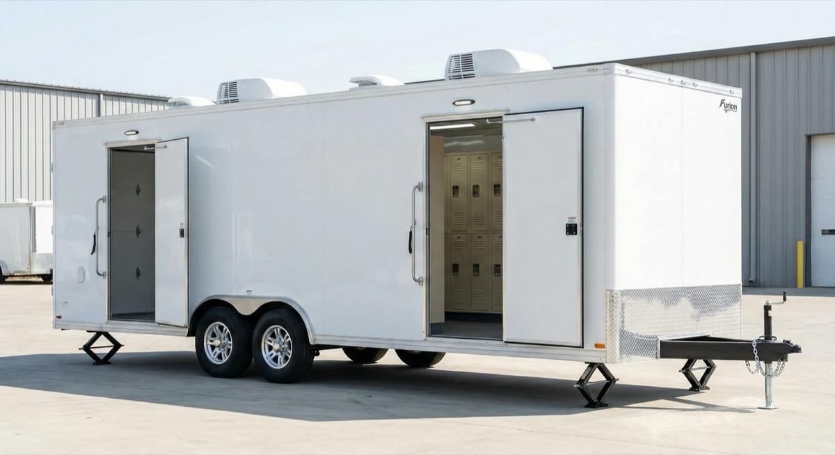 Mobile Locker Room trailer exterior
